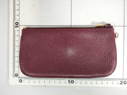 Cartier Must Must Line Leather Pouch Bordeaux Pouch