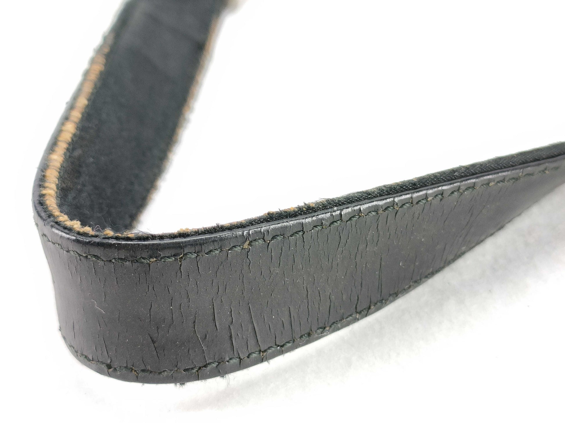 GUCCI 001.1274.3010 Leather and Satin Handbag Black Handbag