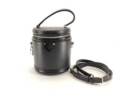 LOUIS VUITTON Epi M52226 Cannes Noir Handbag with Cadena and Shoulder Strap