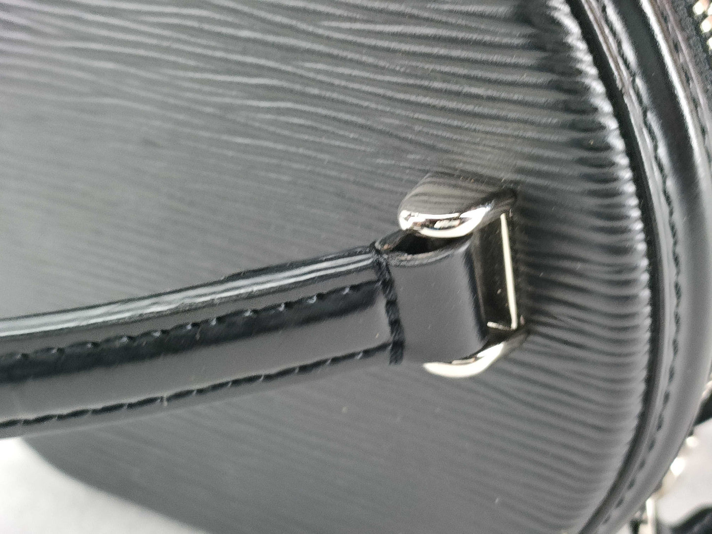 LOUIS VUITTON Epi M52226 Cannes Noir Handbag with Cadena and Shoulder Strap