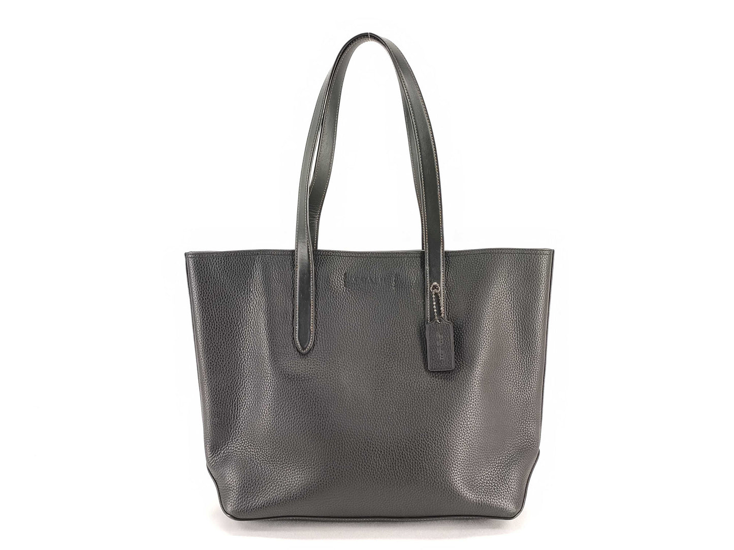 COACH C0240 Leather Gotham Tote 34 Bag Black Tote Bag