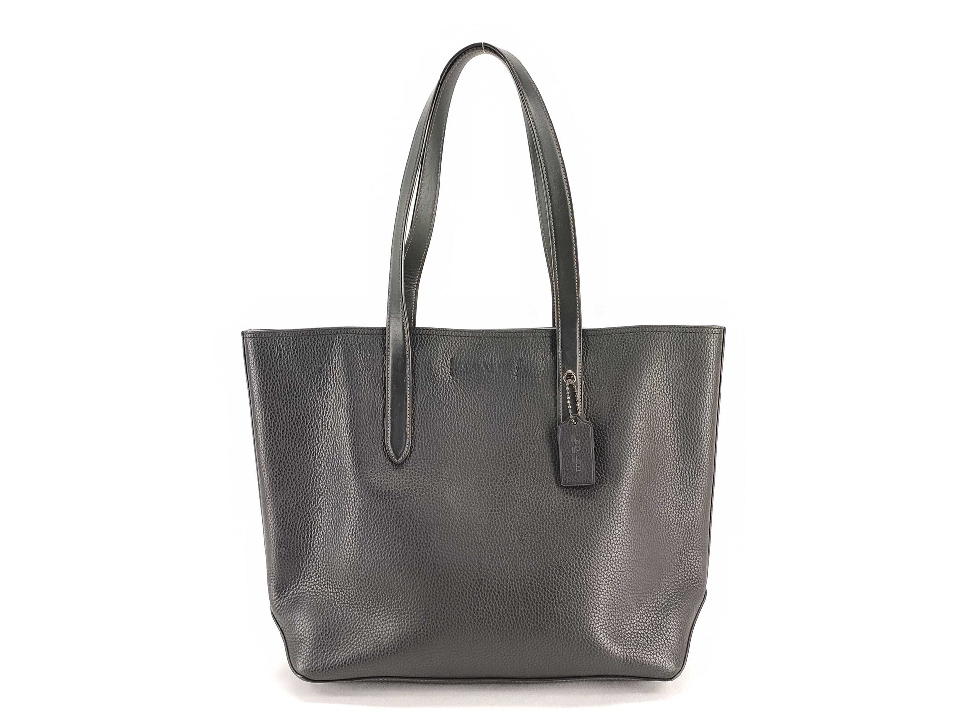 COACH C0240 Leather Gotham Tote 34 Bag Black Tote Bag