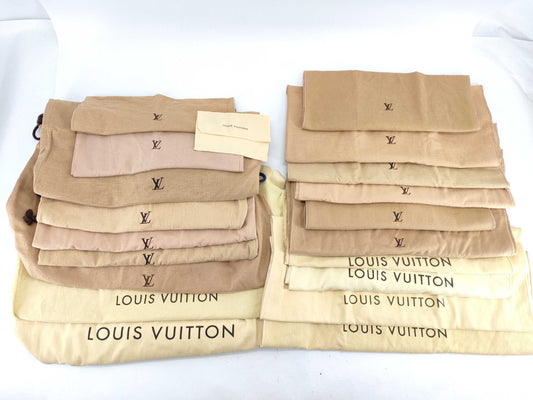 Set of 20 Louis Vuitton Dust Bags 