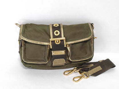 PRADA Nylon Prada Nylon Shoulder Bag Khaki Shoulder Bag