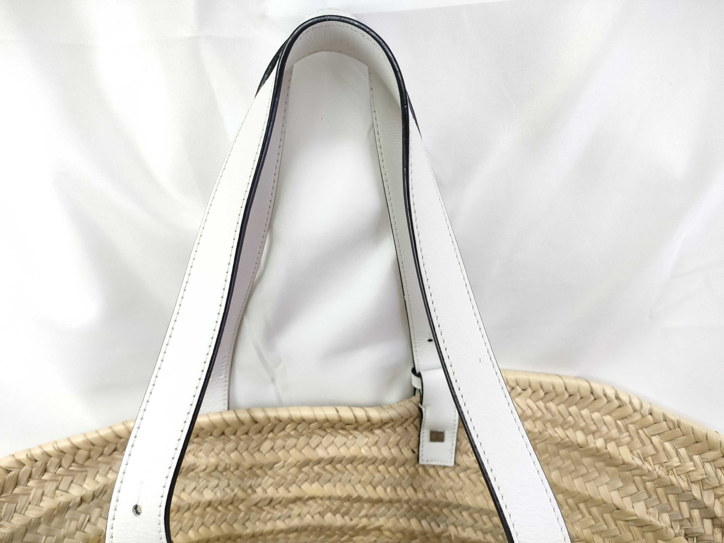 LOEWE Basket Small Handbag Raffia x Leather Handbag