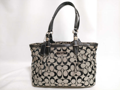 COACH Signature Tote Bag Black