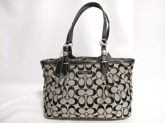 COACH Signature Tote Bag Black