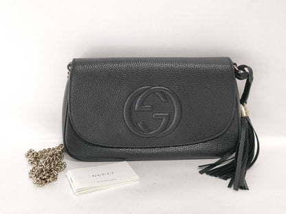 GUCCI Soho Interlocking Chain Shoulder Bag