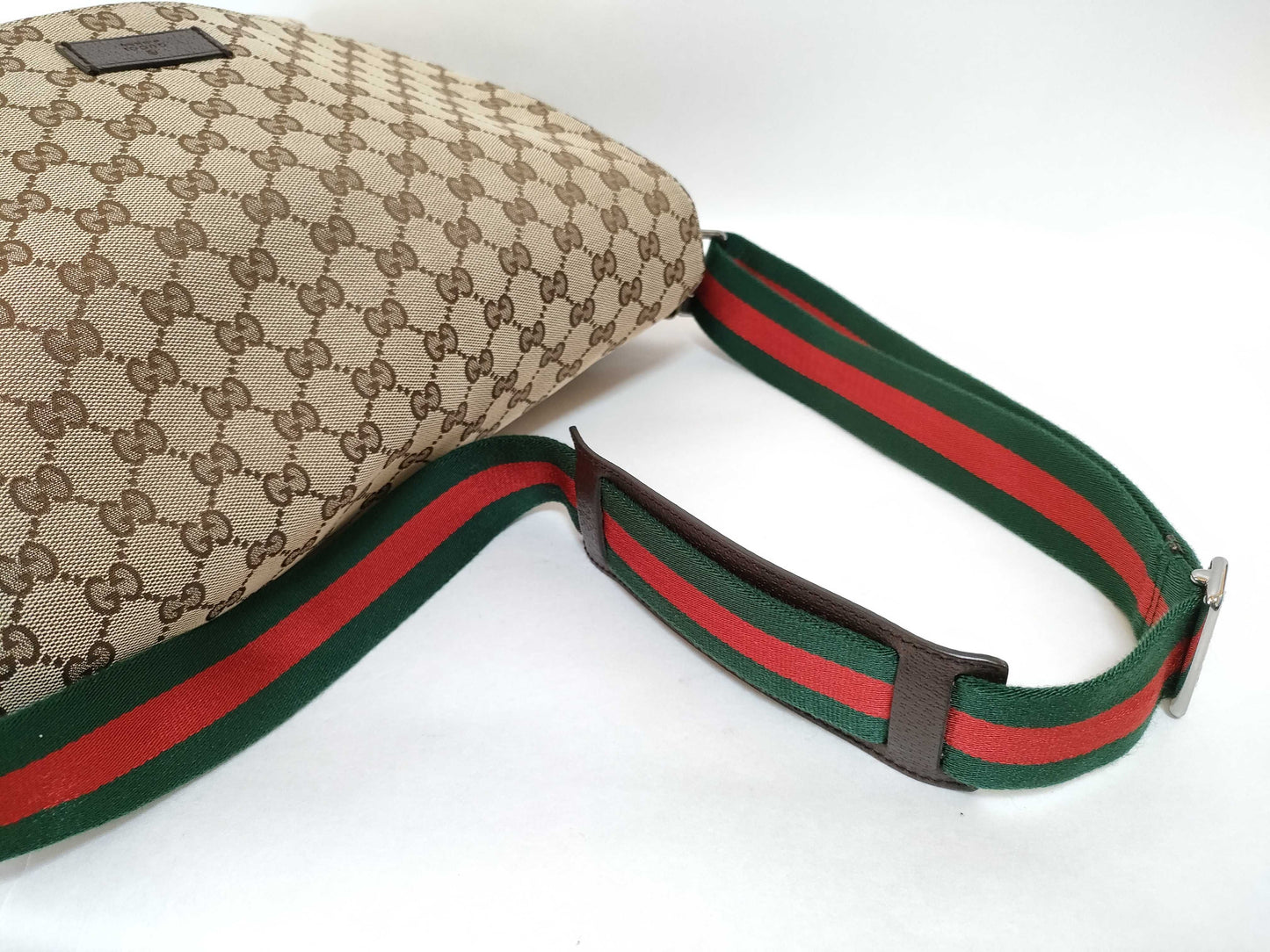 GUCCI GG Canvas Sherry Double Pocket Shoulder Bag