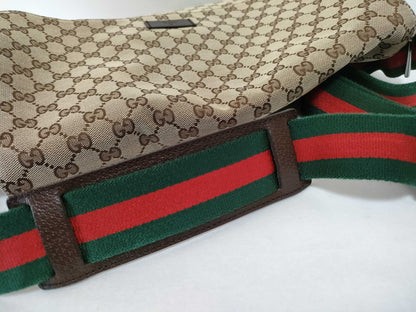 GUCCI GG Canvas Sherry Double Pocket Shoulder Bag
