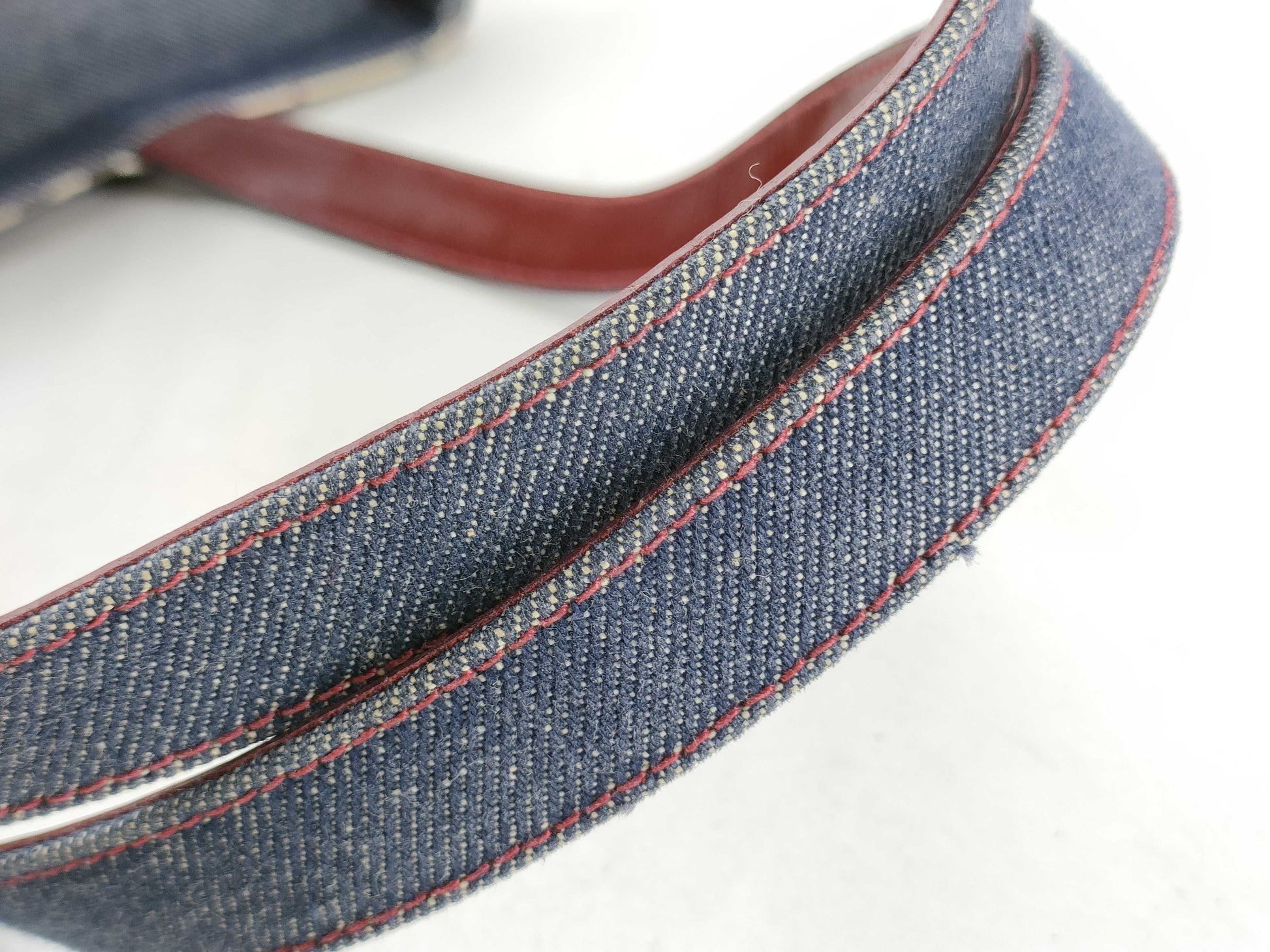 BURBERRY denim handbag tote bag