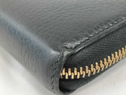 GUCCI Leather Zippy Wallet Black