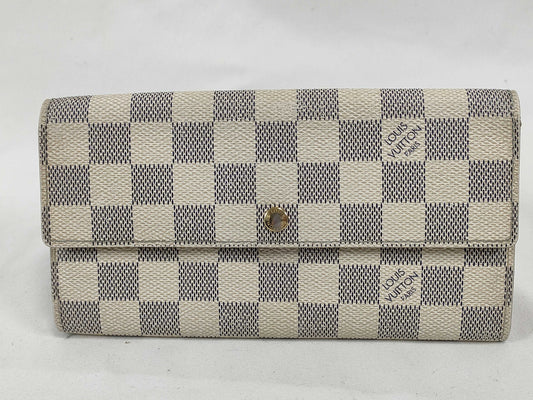 LOUIS VUITTON Damier Azur Louis Vuitton Damier Azur Wallet