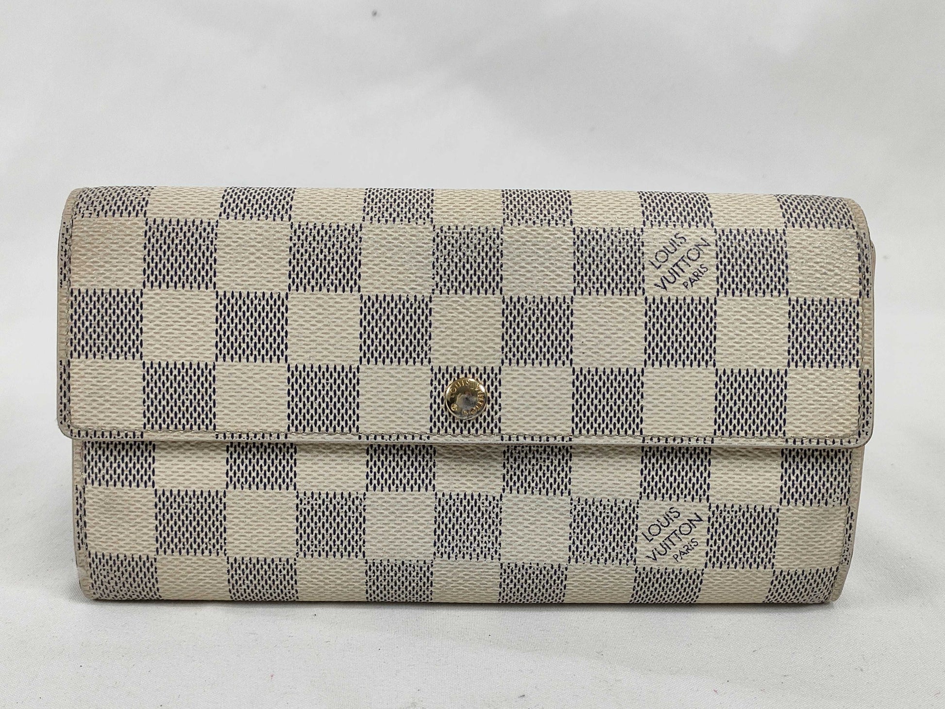LOUIS VUITTON Damier Azur Louis Vuitton Damier Azur Wallet