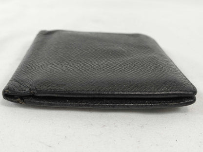 LOUIS VUITTON Taiga Bifold Wallet, Black