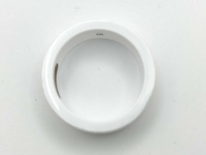 GUCCI Icon #10 White Ceramic Au750 4.4g Ring 