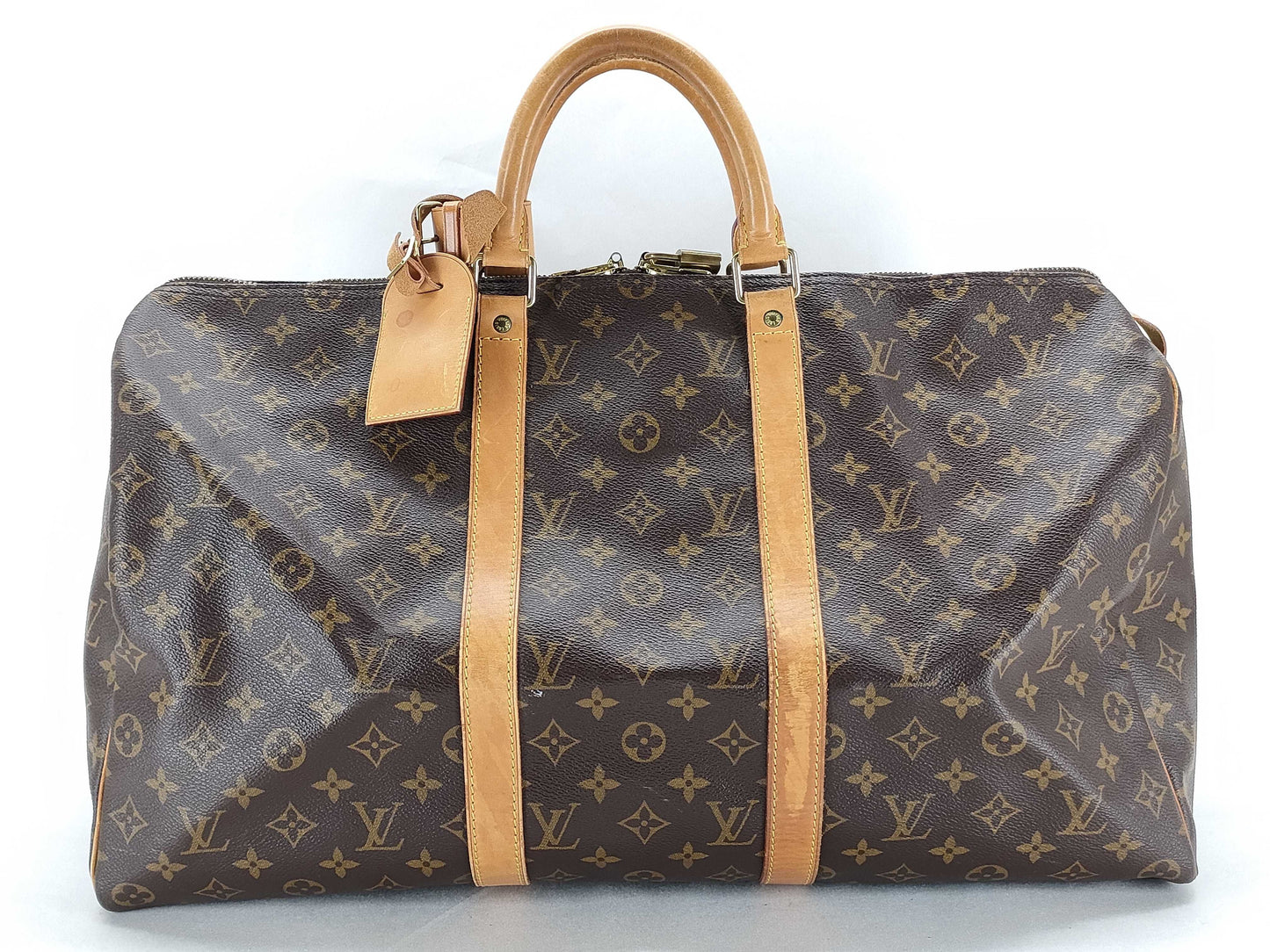 LOUIS VUITTON Monogram Keepall 50 Boston Bag