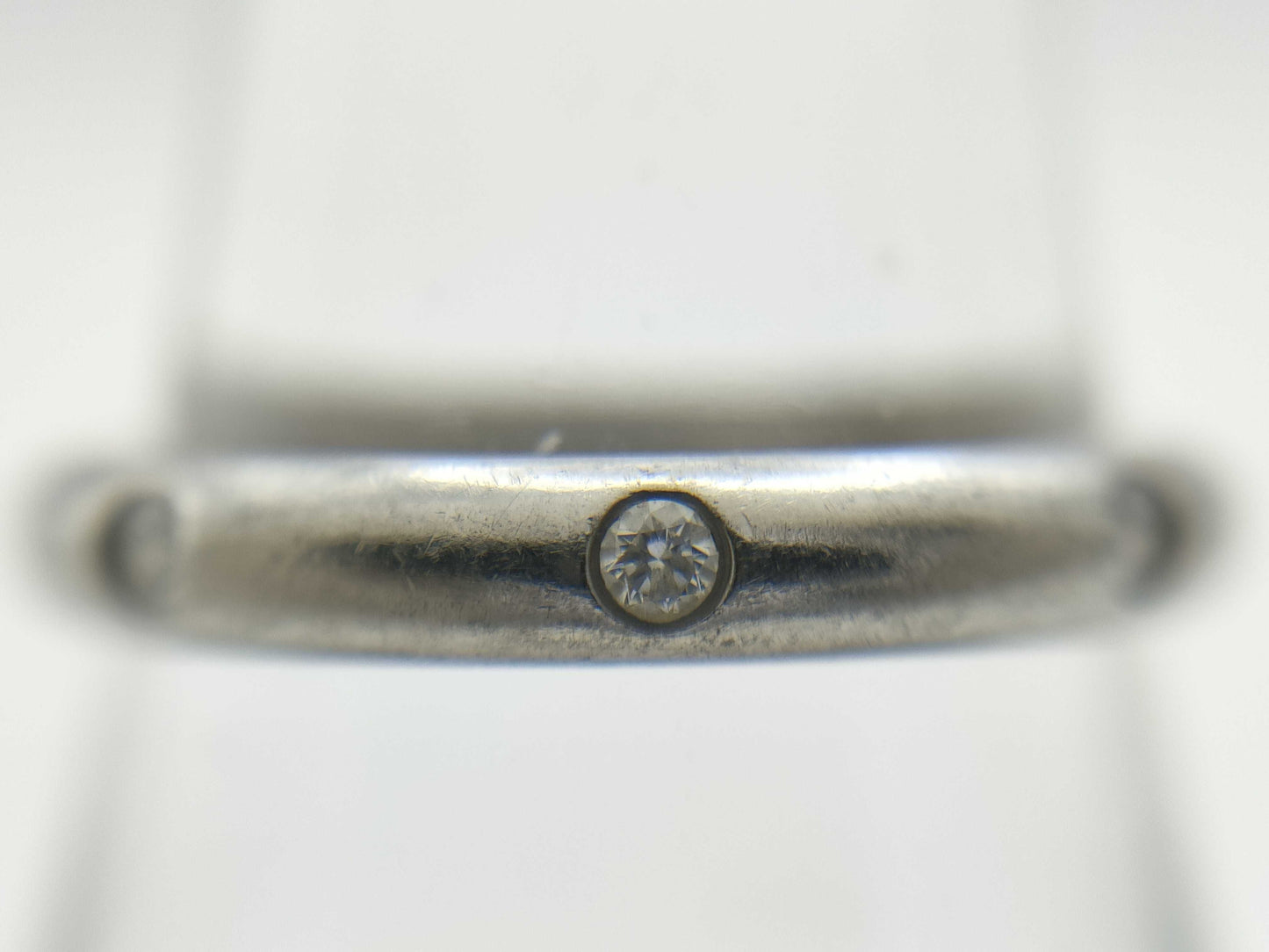 Cartier Band #49 3PD Pt950 2.8g Ring 