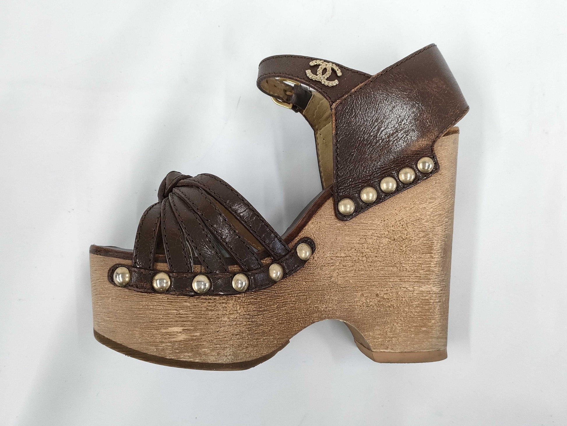  CHANEL CHANEL platform sandals size 35 sandals