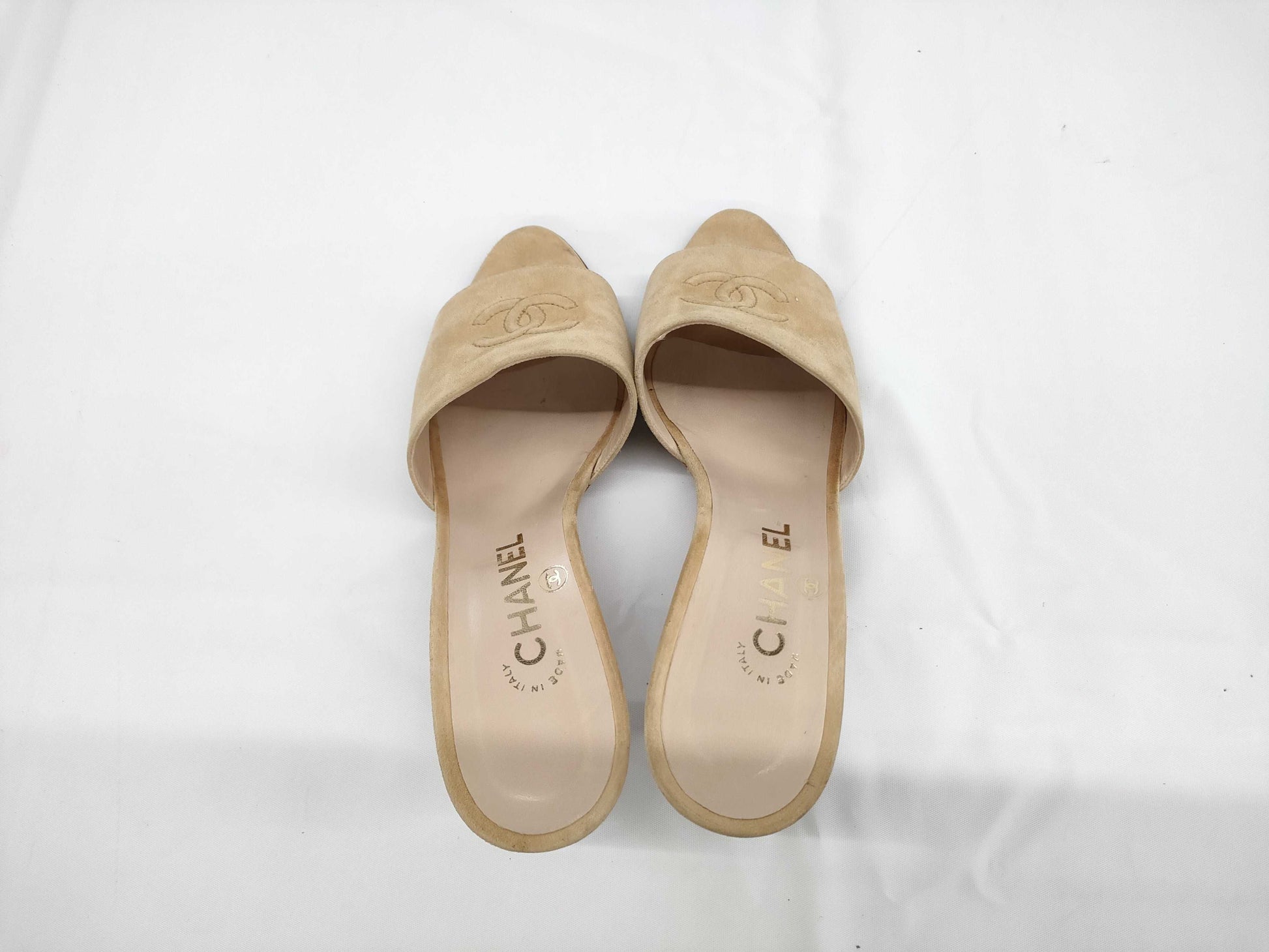 CHANEL CHANEL Coco Mark Mules Size 38 Sandals