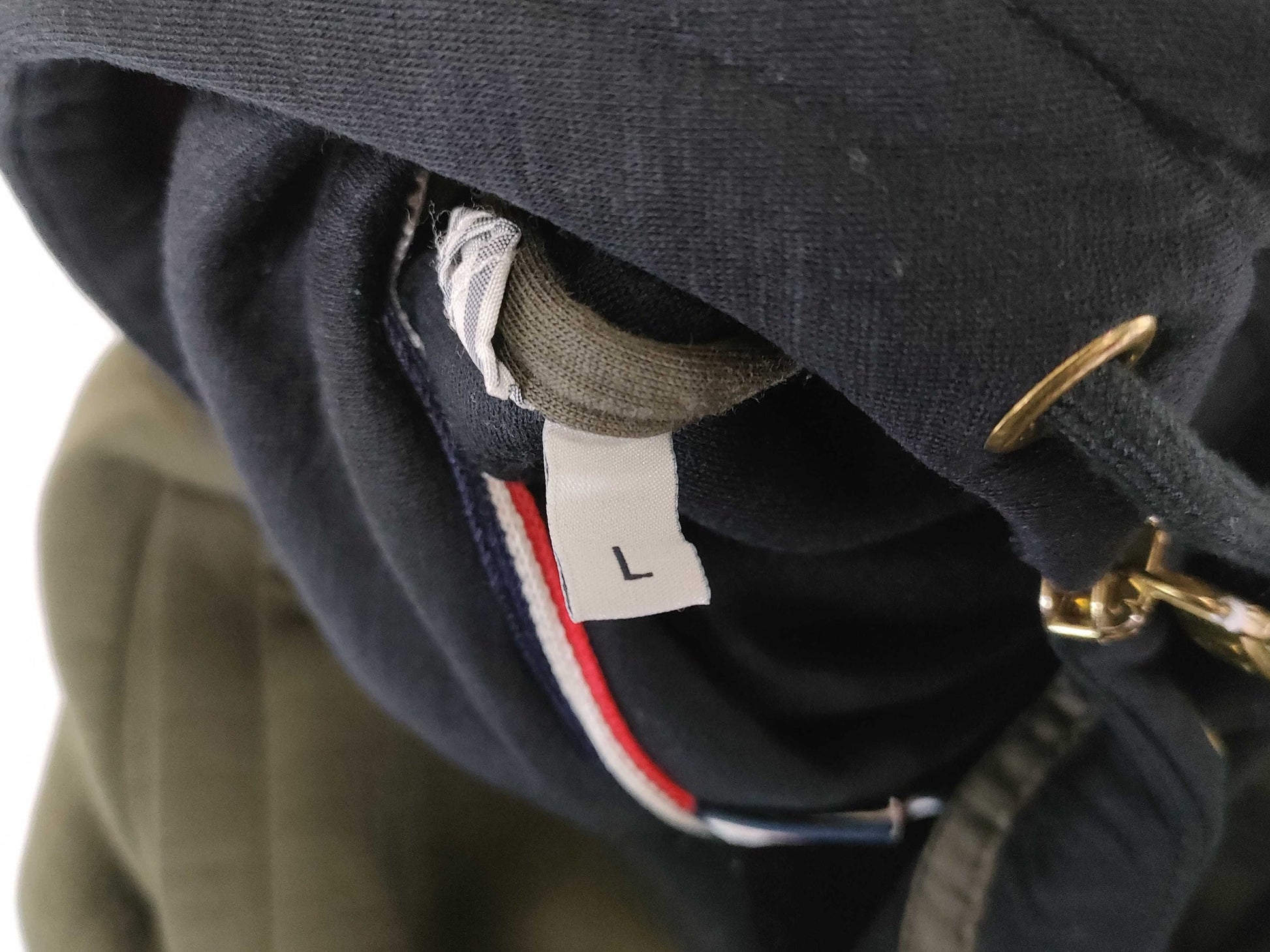 MONCLER Gum Blue Zip Hoodie Top