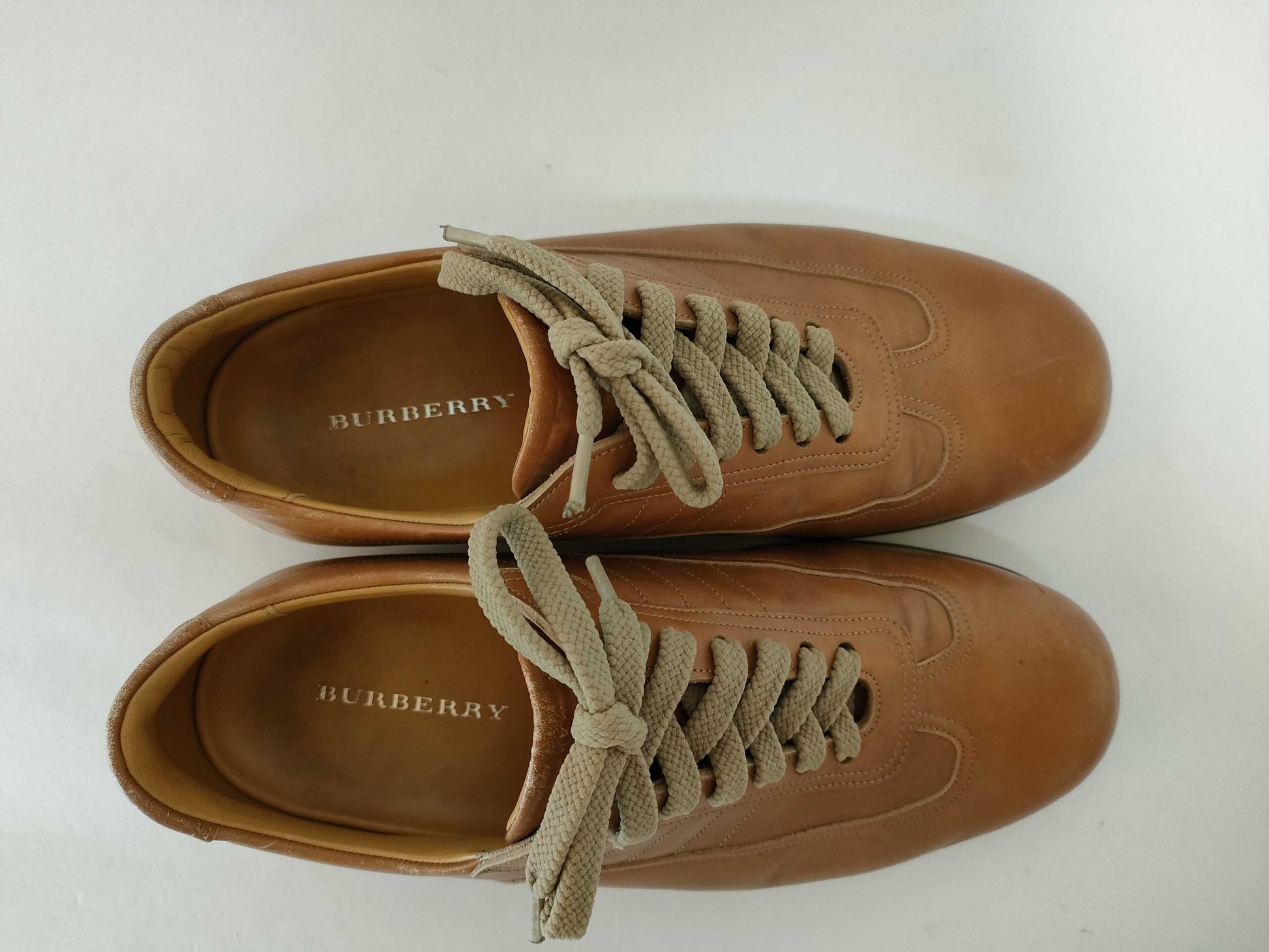 BURBERRY BURBERRY leather shoes sneakers