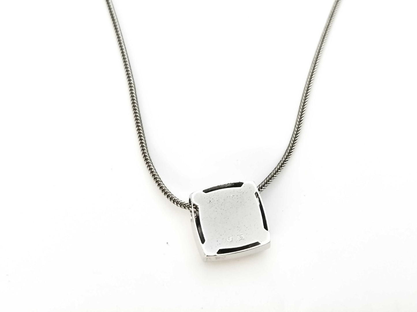 TASAKI Color Stone Sterling Silver 9.2g Necklace 