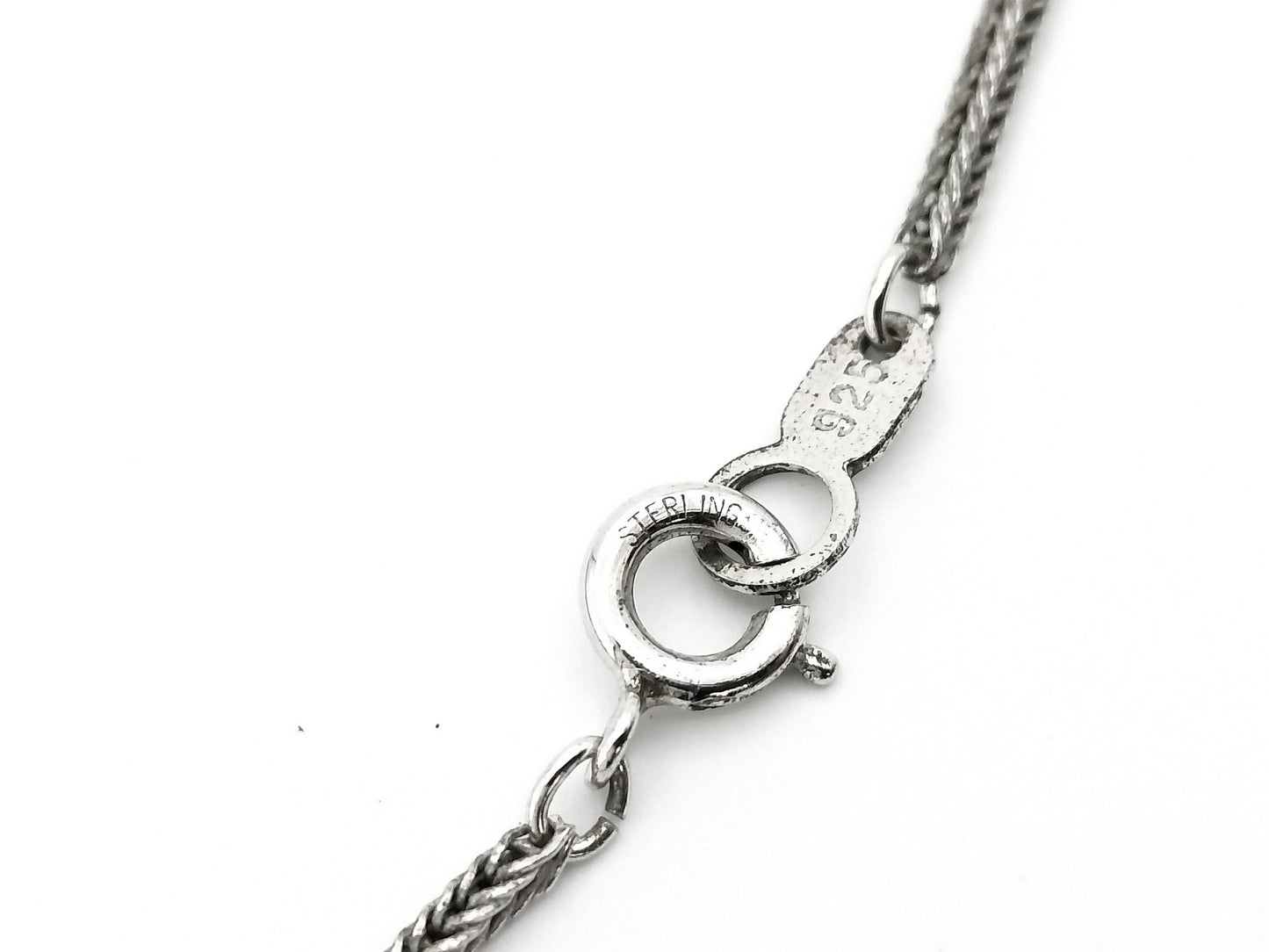 TASAKI Color Stone Sterling Silver 9.2g Necklace 