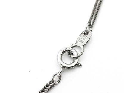 TASAKI Color Stone Sterling Silver 9.2g Necklace 