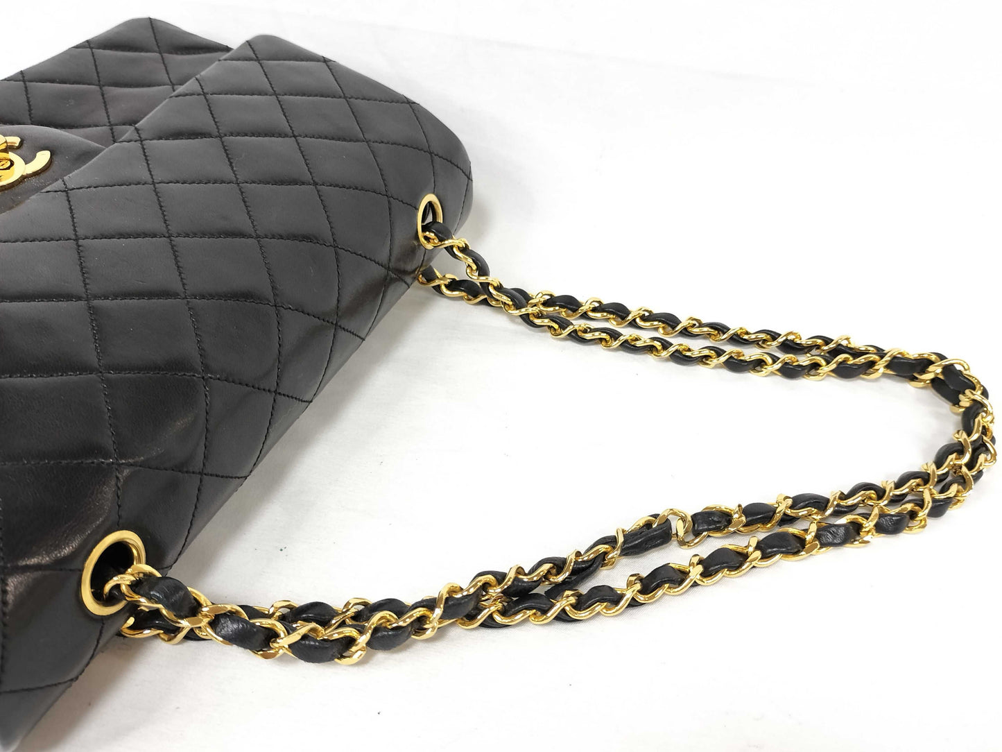 CHANEL Matelasse Double-Flap Lambskin Chain Shoulder Bag, 0 Series, Box, Card, Bag, and Sticker Included
