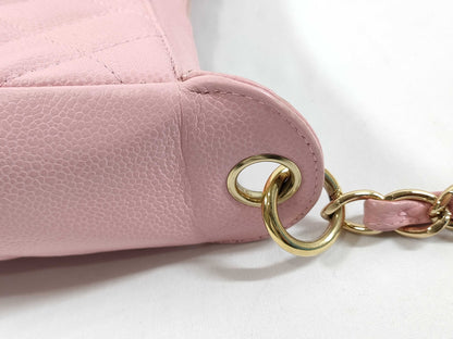 CHANEL CHANEL Matelasse Caviar Skin Chain One-Shoulder Shoulder Bag, No. 8, with Seal