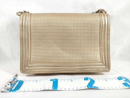 CHANEL CHANEL Boy Chain Shoulder Bag, 18th Series, Card and Sticker Included