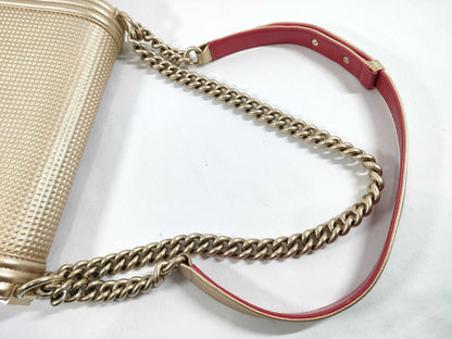 CHANEL CHANEL Boy Chain Shoulder Bag, 18th Series, Card and Sticker Included