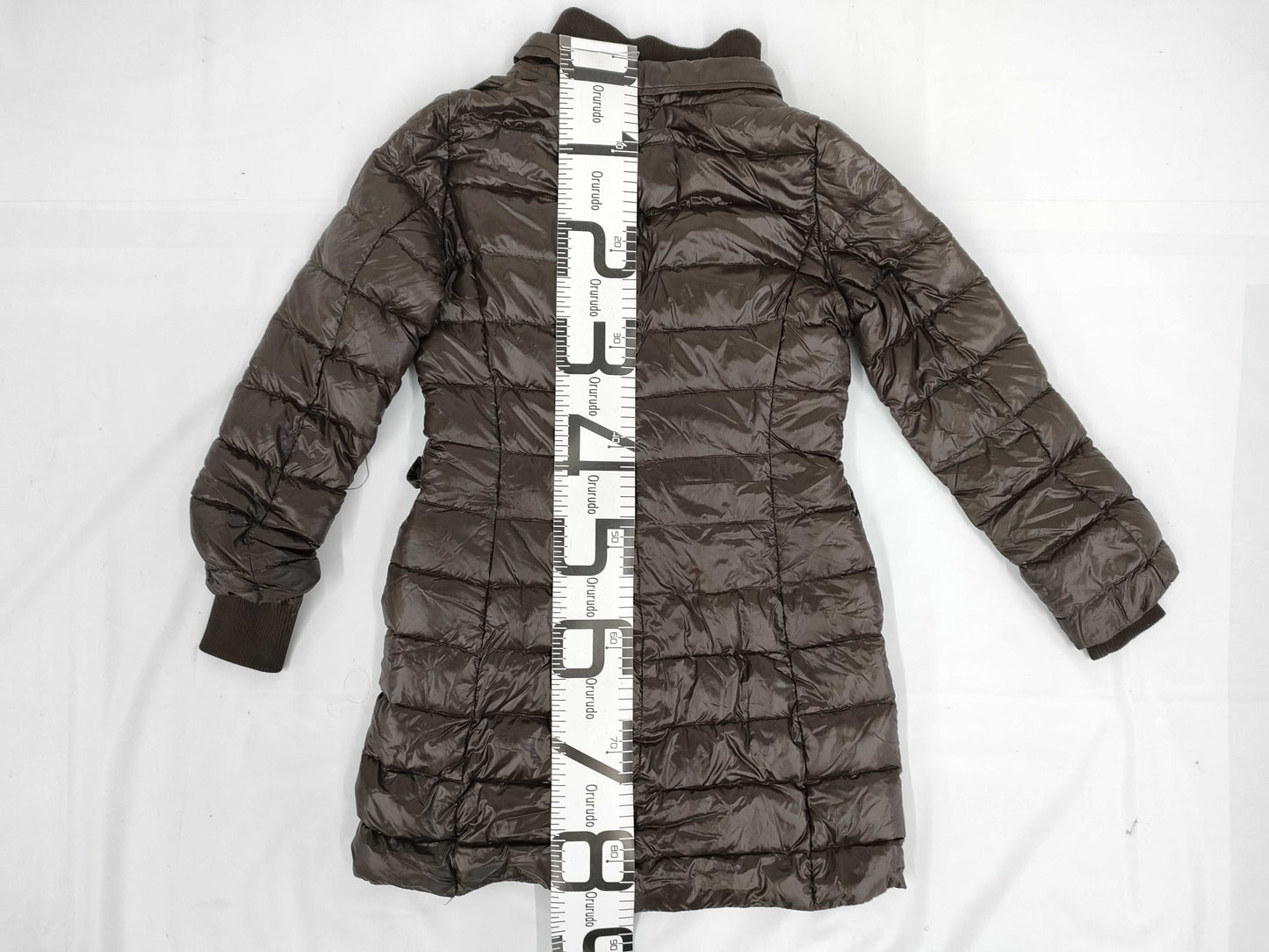 Herno Down Jacket, Long Down Coat, Layered Style, Zip-Up, Size 42