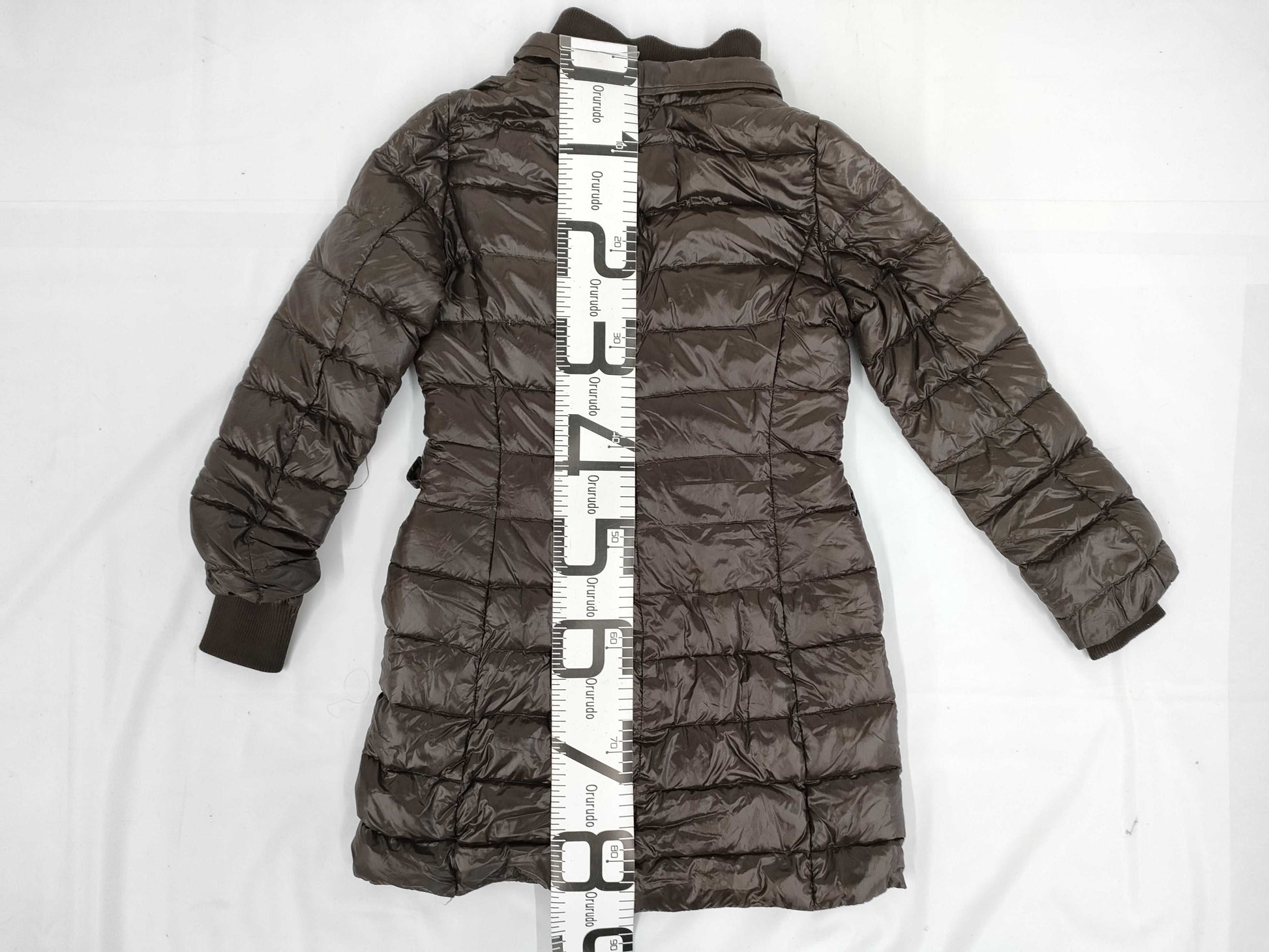 Herno Down Jacket, Long Down Coat, Layered Style, Zip-Up, Size 42