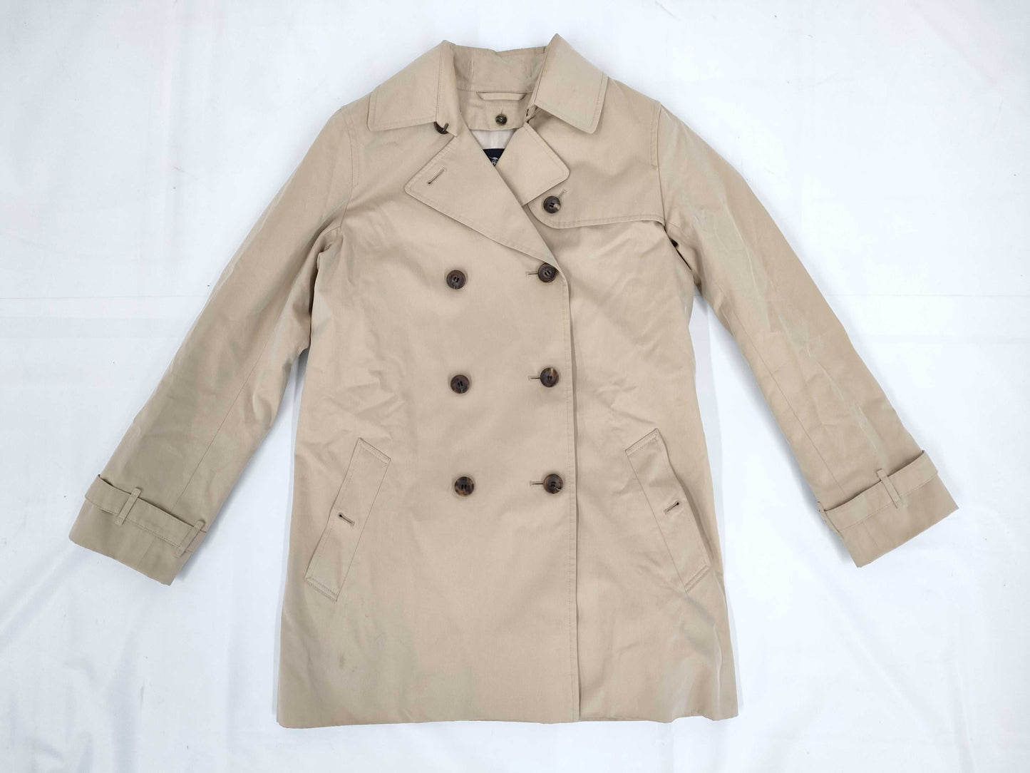 BURBERRY London Trench Coat, Nova Check, Liner, Belt, Size 36