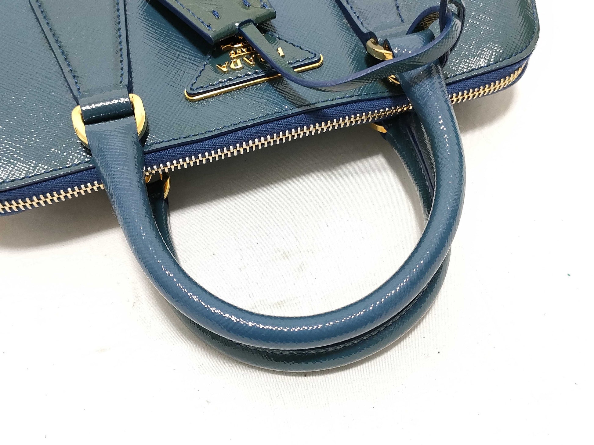 PRADA Prada Handbag Shoulder Bag 2-Way Triangle Logo with Warranty