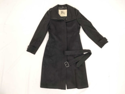 BURBERRY London Long Wool Cashmere Blend 40 Belted Coat