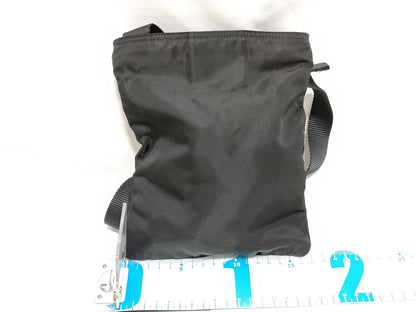 PRADA Nylon Prada Shoulder Bag with Triangle Logo, Black