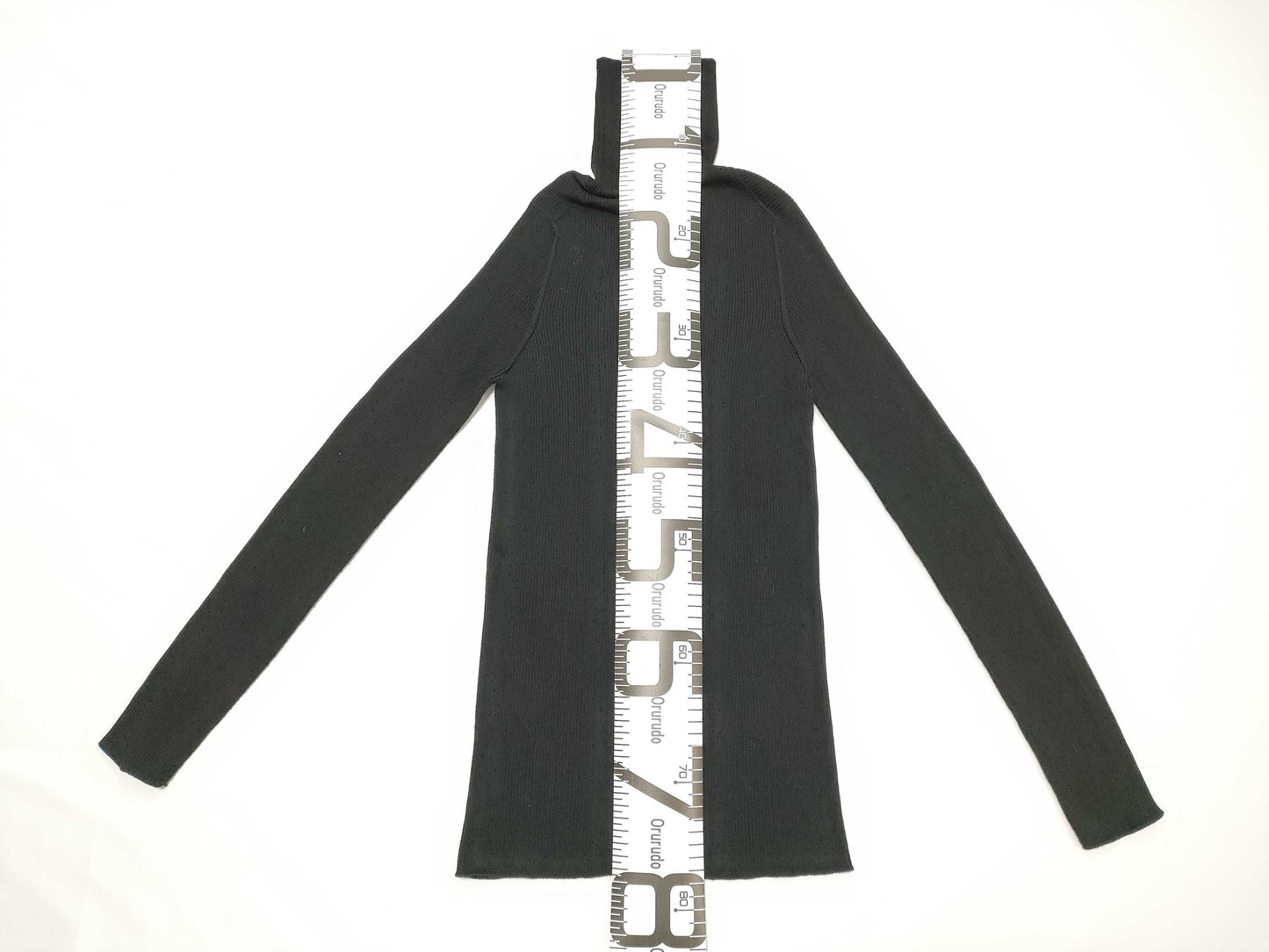 LOUIS VUITTON Knit Sweater Turtleneck Logo Black RW182B M Tops