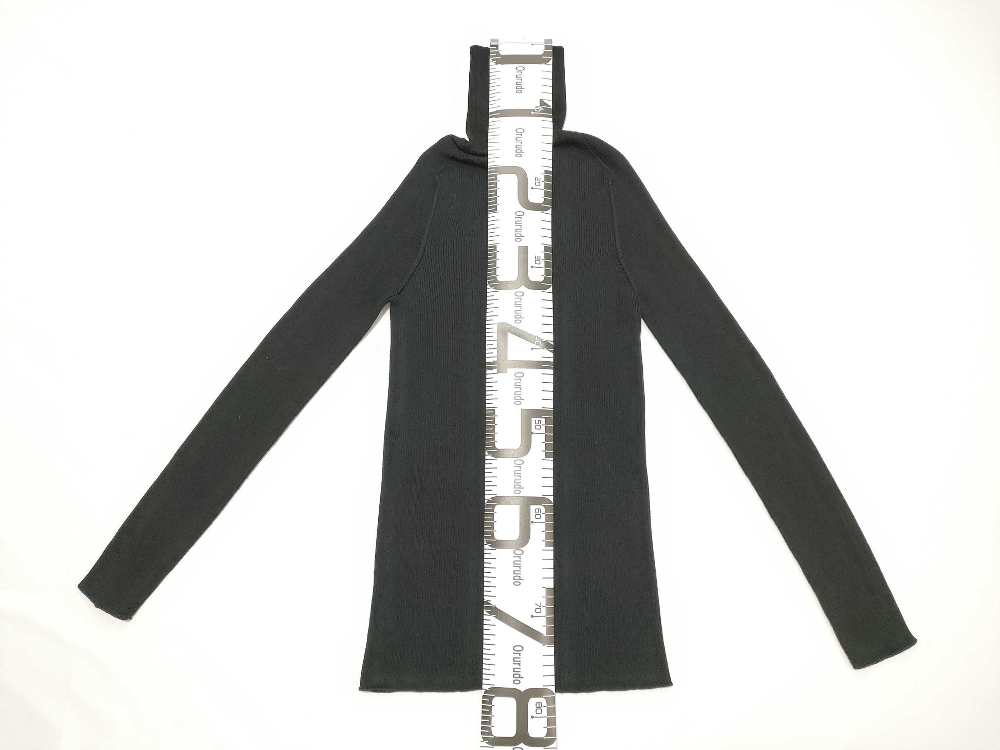 LOUIS VUITTON Knit Sweater Turtleneck Logo Black RW182B M Tops