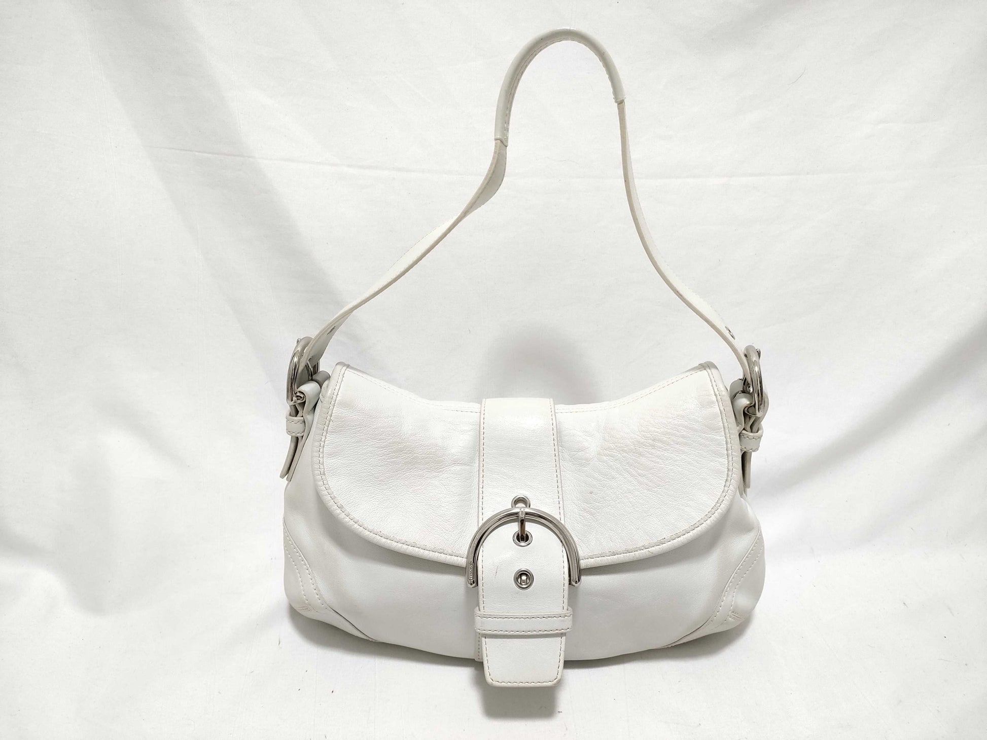 COACH Soho One-Shoulder Shoulder Bag, White, 9248