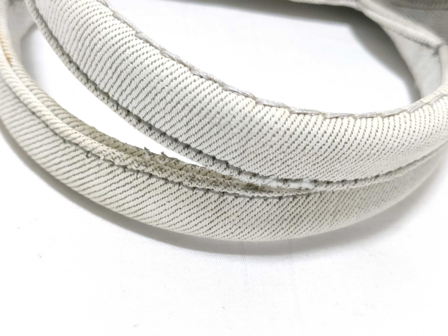 PRADA Prada Canapa Denim Handbag with Triangle Logo Tote Bag