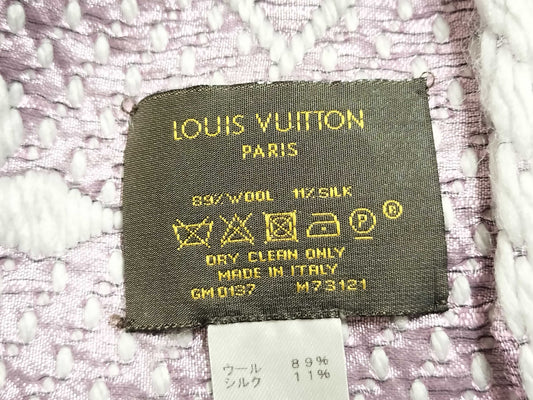 LOUIS VUITTON Monogram Louis Vuitton Scarf Echarpe Monogram Scarf