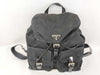 PRADA Nylon Prada Backpack with Triangle Logo in Black