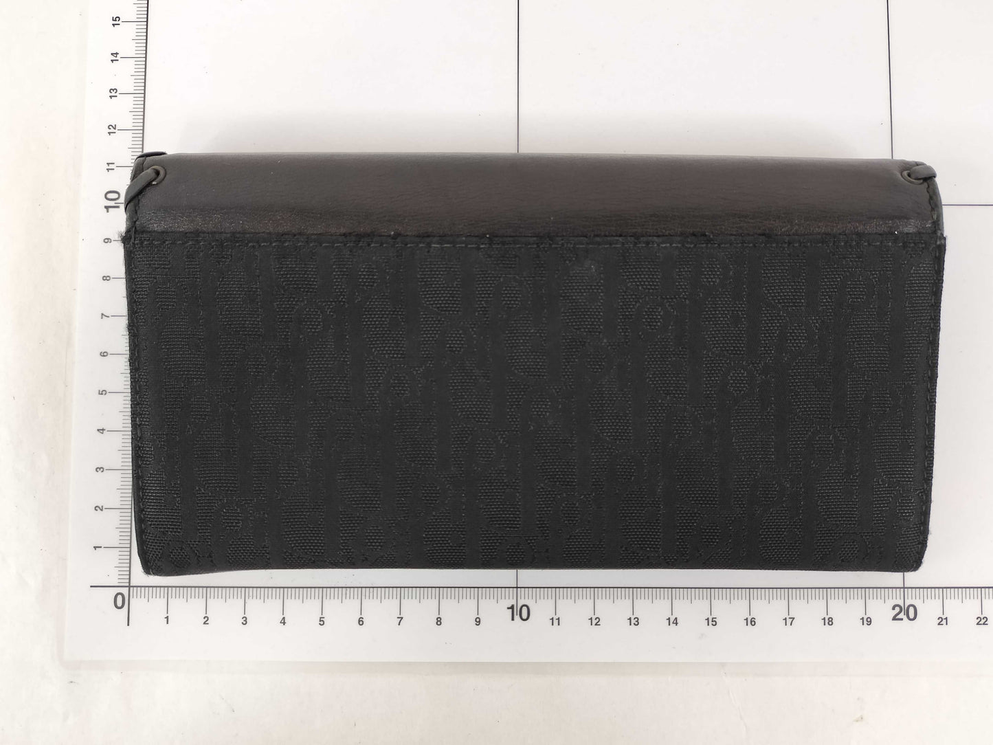 Dior Christian Dior Trotter Heart Ethnic Black Long Wallet