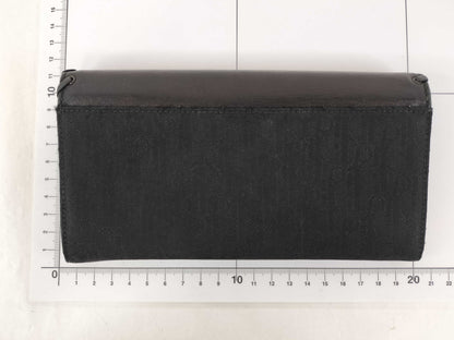 Dior Christian Dior Trotter Heart Ethnic Black Long Wallet