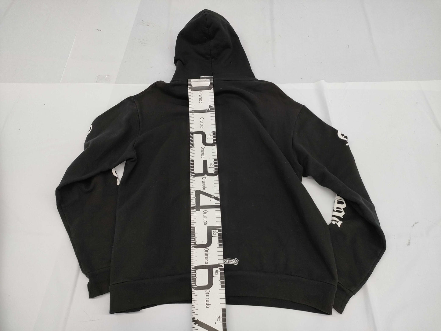 CHROME HEARTS Hoodie with Sleeve Logo, Size M, Black, Tops