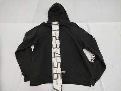 CHROME HEARTS Hoodie with Sleeve Logo, Size M, Black, Tops