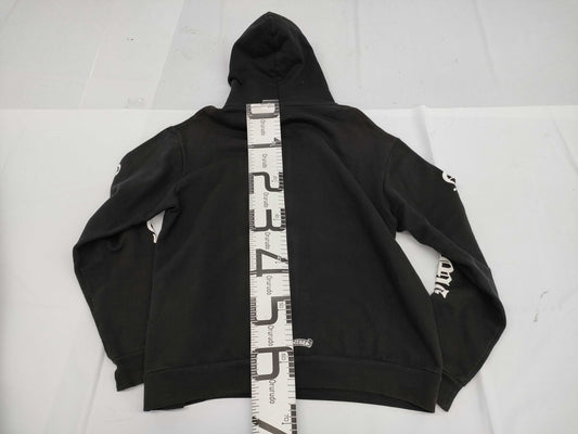 CHROME HEARTS Hoodie with Sleeve Logo, Size M, Black, Tops